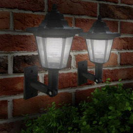 Hagerman Victorian LED Solar Outdoor Wall Lantern
