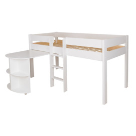 Single (3') Mid Sleeper Bed with Desk