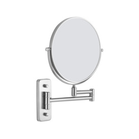 Afraa Mason Reversible 5X Magnifying Wall Mirror - Chrome