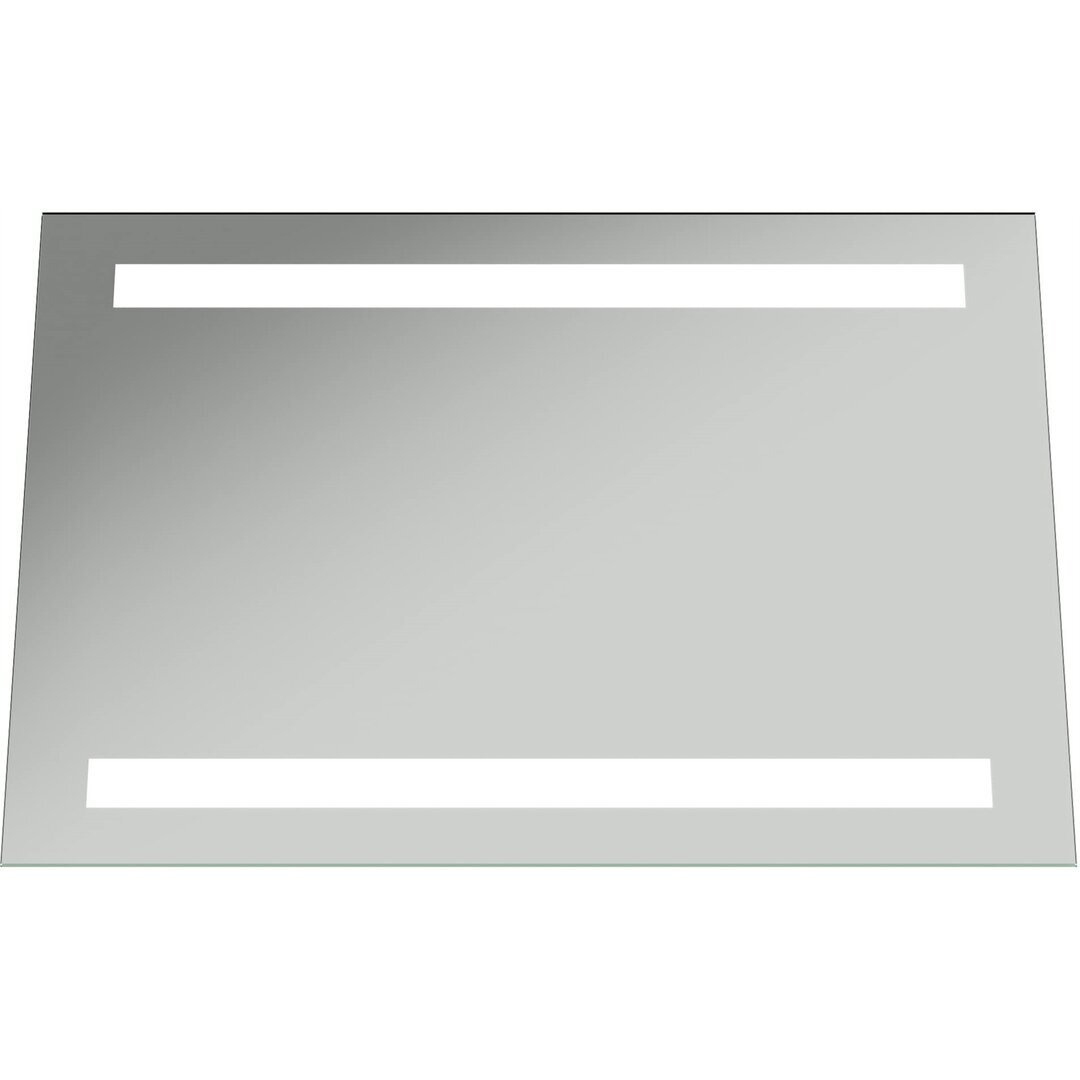 Modern Bathroom Mirror LED Illuminated Battery Powered IP44 500 X 700Mm ...