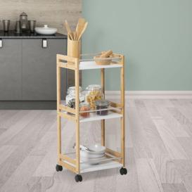 Kaius Kitchen Trolley with Manufactured Wood Top
