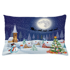Ejvind Christmas Winter Landscape Outdoor Cushion Cover