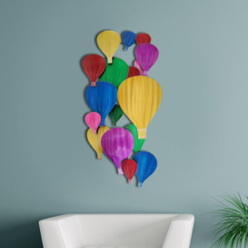 Hot-Air Balloons Metal Painting Wall Décor