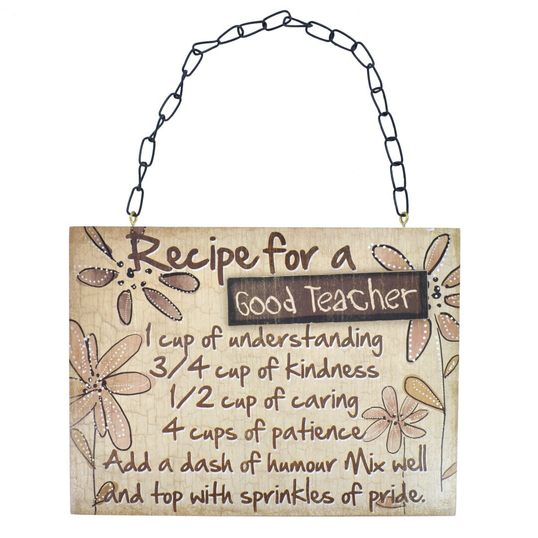 Recipe For A Good Teacher Wall Décor by Wayfair | ufurnish.com