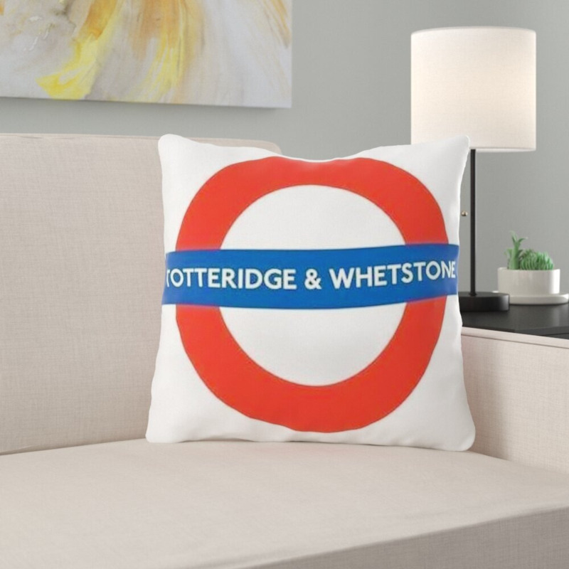 Totteridge & Whetstone Tube Station London Transport Cushion by Wayfair