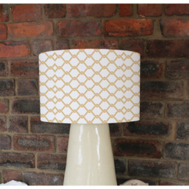 Chainlink Rope Cotton Drum Lamp Shade