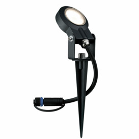 Plug&Shine Black 24V Hardwired Integrated LED Metal Spot Light