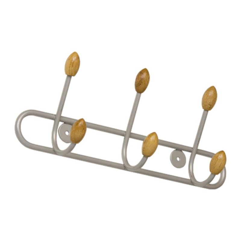 Hodgin Steel 6 Hook Wall Mounted Coat Rack by Wayfair