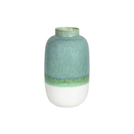Fujimoto Green Ceramic Table Vase