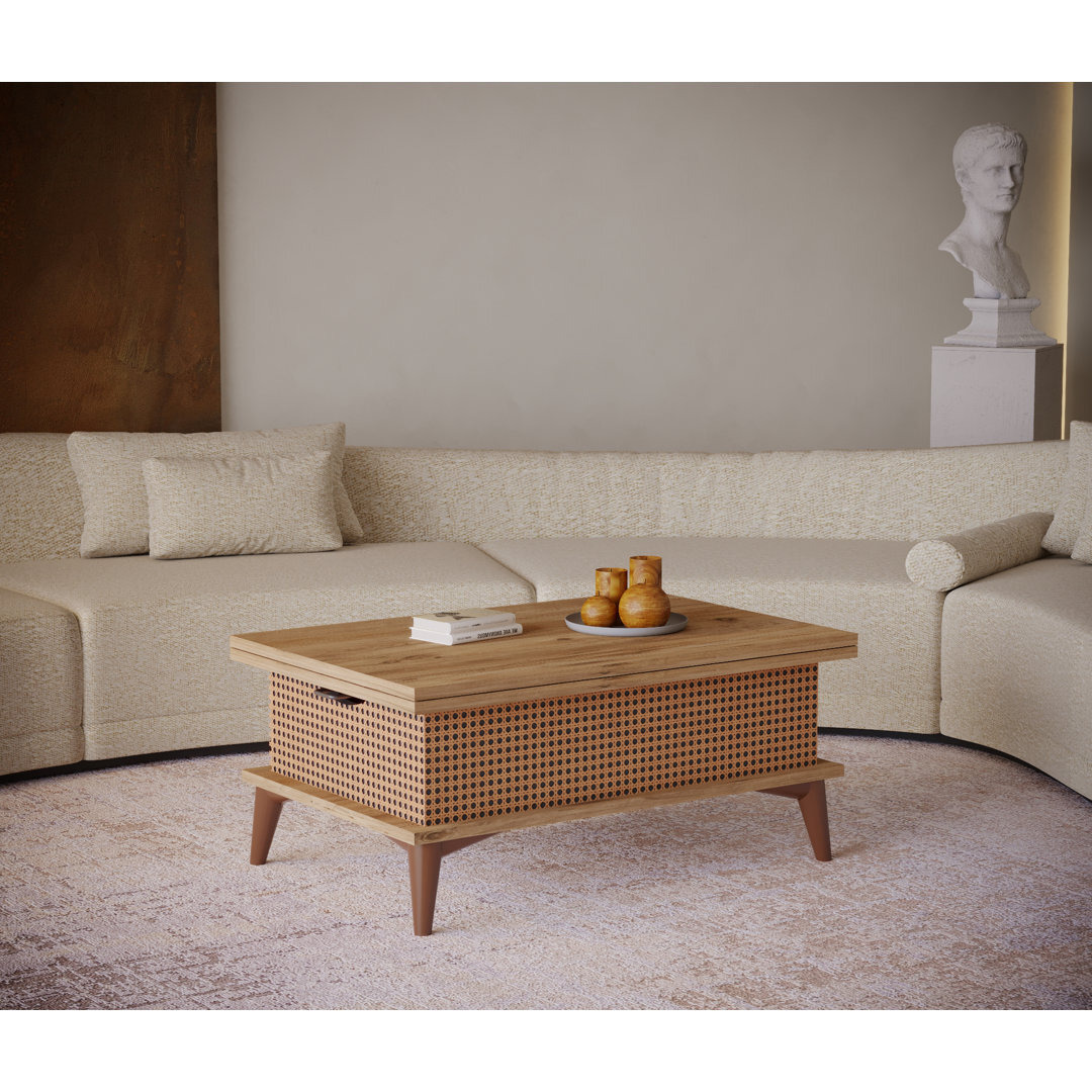 Armory Mist Lift Top Extendable Coffee Table with Storage by Wayfair ...