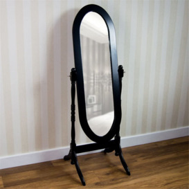 Sealrock Oval Wood Framed Freestanding Full Length Mirror