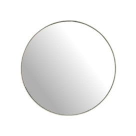 Dohnovan Round Metal Framed Wall Mounted Accent Mirror in White