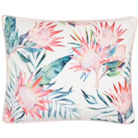 Pipa Flowers Floral Lumbar Cushion with filling