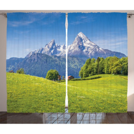 2 Piece Room Darkening Curtain Set