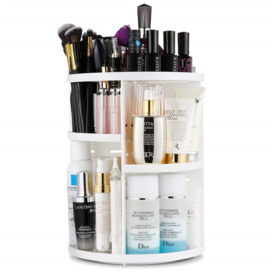 Cosmetics Storage Box With Mirror, Makeup Organizer Stationery Box For Division Office Desk Desktop Bedroom Bathroom