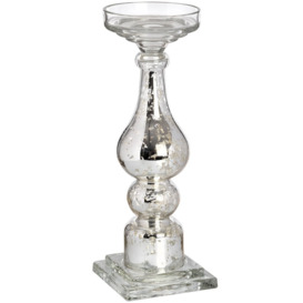 37Cm Glass Tabletop Candlestick