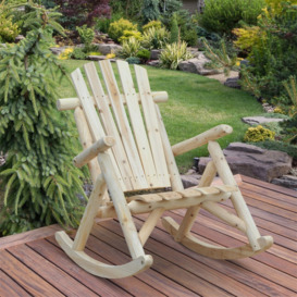 Outdoor Yazzie Rocking Solid Wood Chair