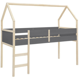 Carmelo European Single (90 X 200Cm) Bed Frame Loft Bed by Isabelle & Max