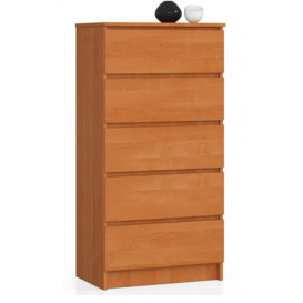 Chest Of Drawers, Dresser With 5 Drawers 121 x 60 x 40 cm