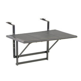 Adailyn Folding Plastic-Coated Steel Balcony Table