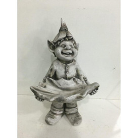 Marcotte Gnome with Bird Bath
