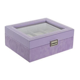 Watches Resin Plastic Lilac Jewellery Box