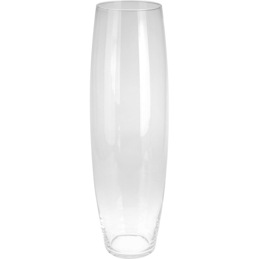 Very Large Clear Glass Tall Floor Standing Vase Large Glass Flower