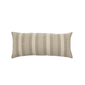 Soloman Feathers Striped Bolster Cushion with Filling