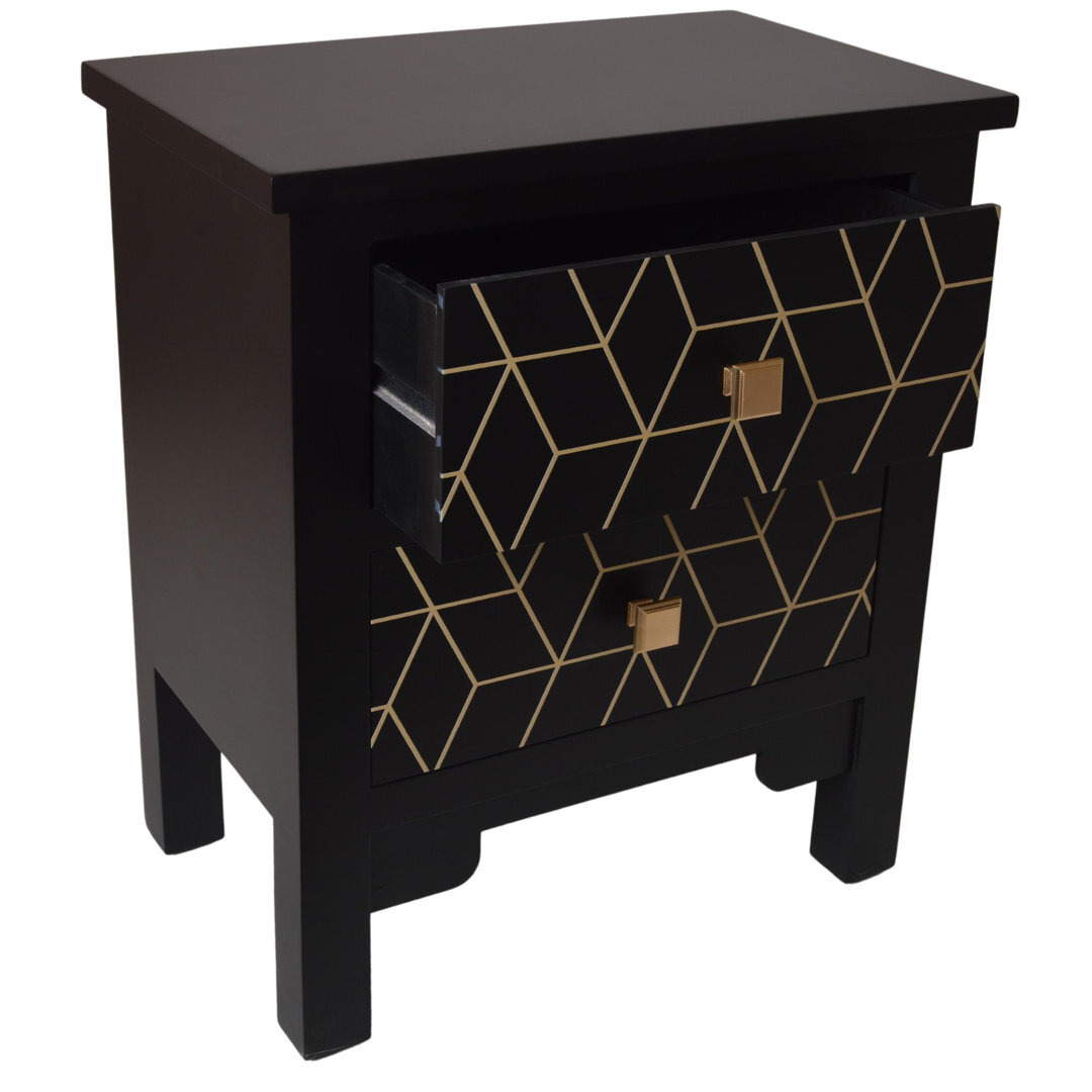 Slovan 2 Drawer Bedside Table by Wayfair | ufurnish.com