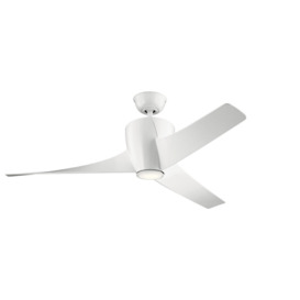 56Cm Milliron 3 - Blade LED Ceiling Fan with Remote Control and Light Kit Included