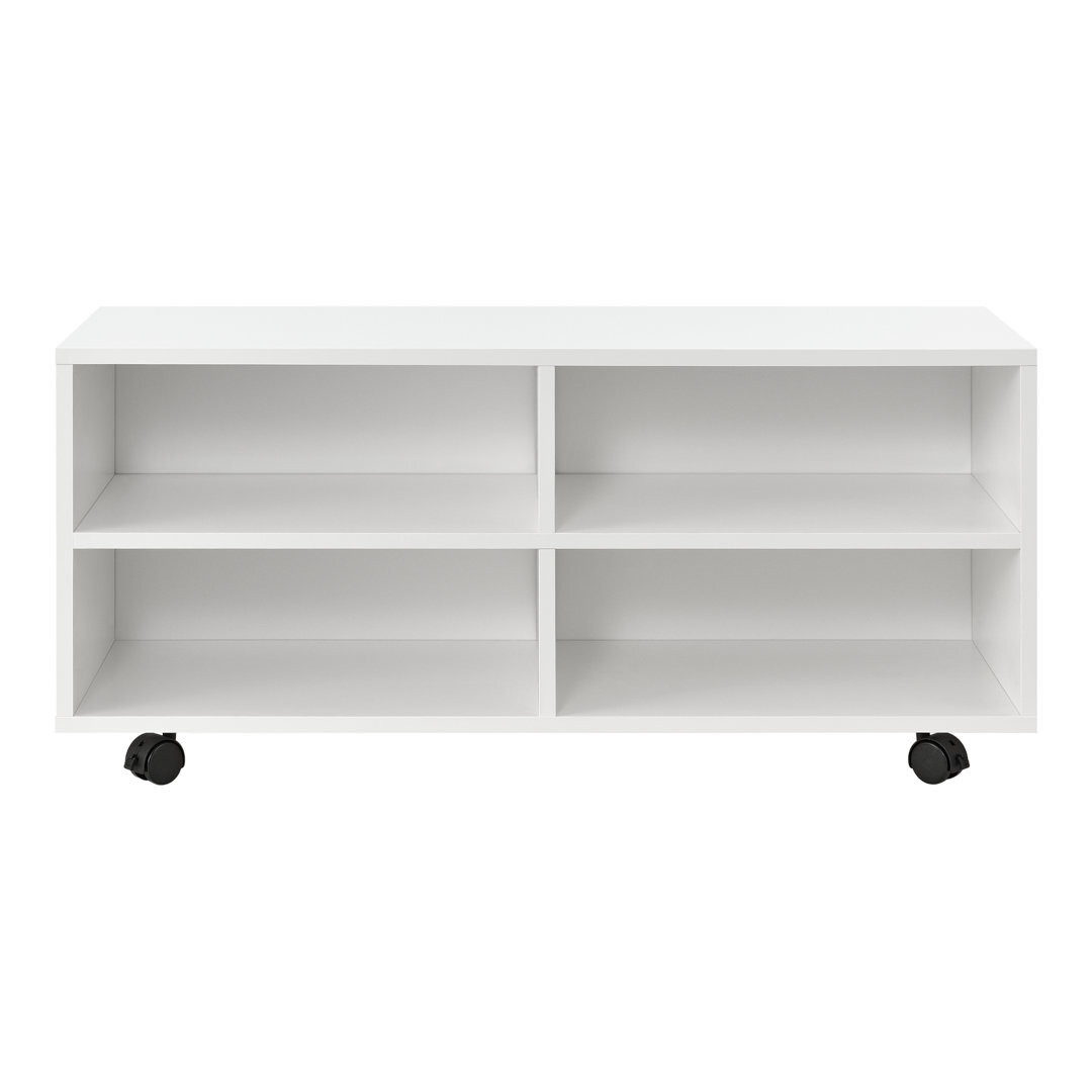 Set moderno di mobili da soggiorno 4 elementi, mobile TV 180 cm, 2 vetrine e mensola