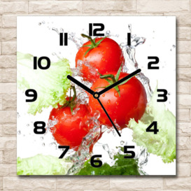 Hermfried Tomatoes and Lettuce Silent Wall Clock