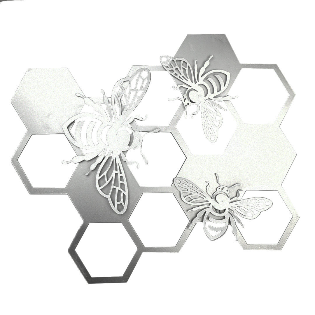 kitchen wall art | bee art print | honey bee decor |... Bee and Honeycomb Wall Décor by Wayfair | uFurnish.com