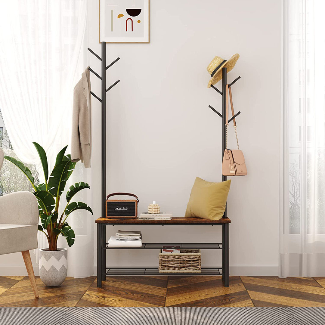 Abdulrhaman Hall Tree with Bench and Shoe Storage by Wayfair