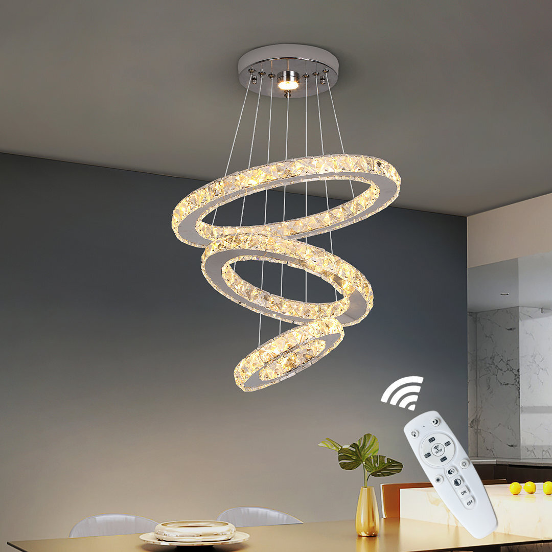 Lowellville 3 - Light Crystal LED Chandelier by Wayfair | uFurnish.com