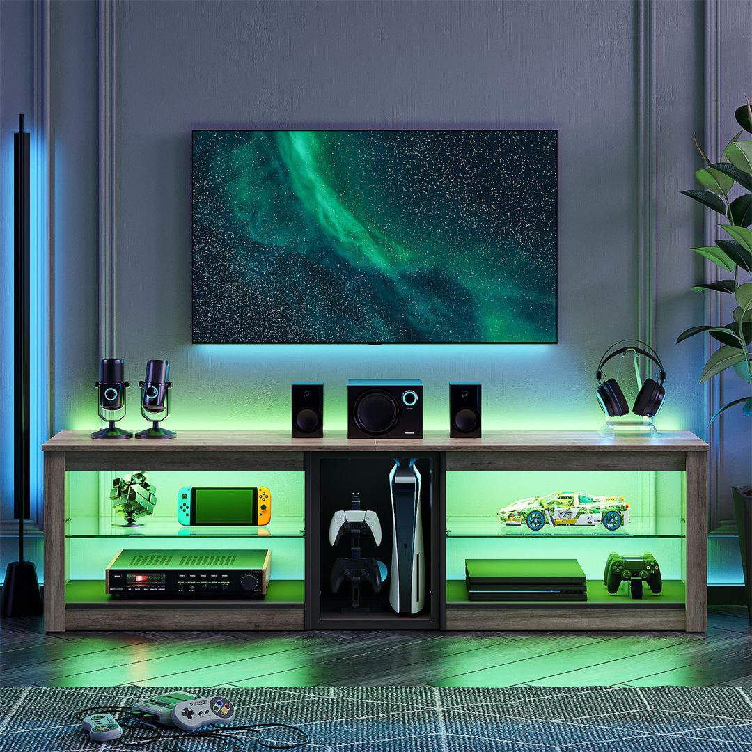 TV Stand for TVs up to 70 inch, Gaming Entertainment Center for PS5