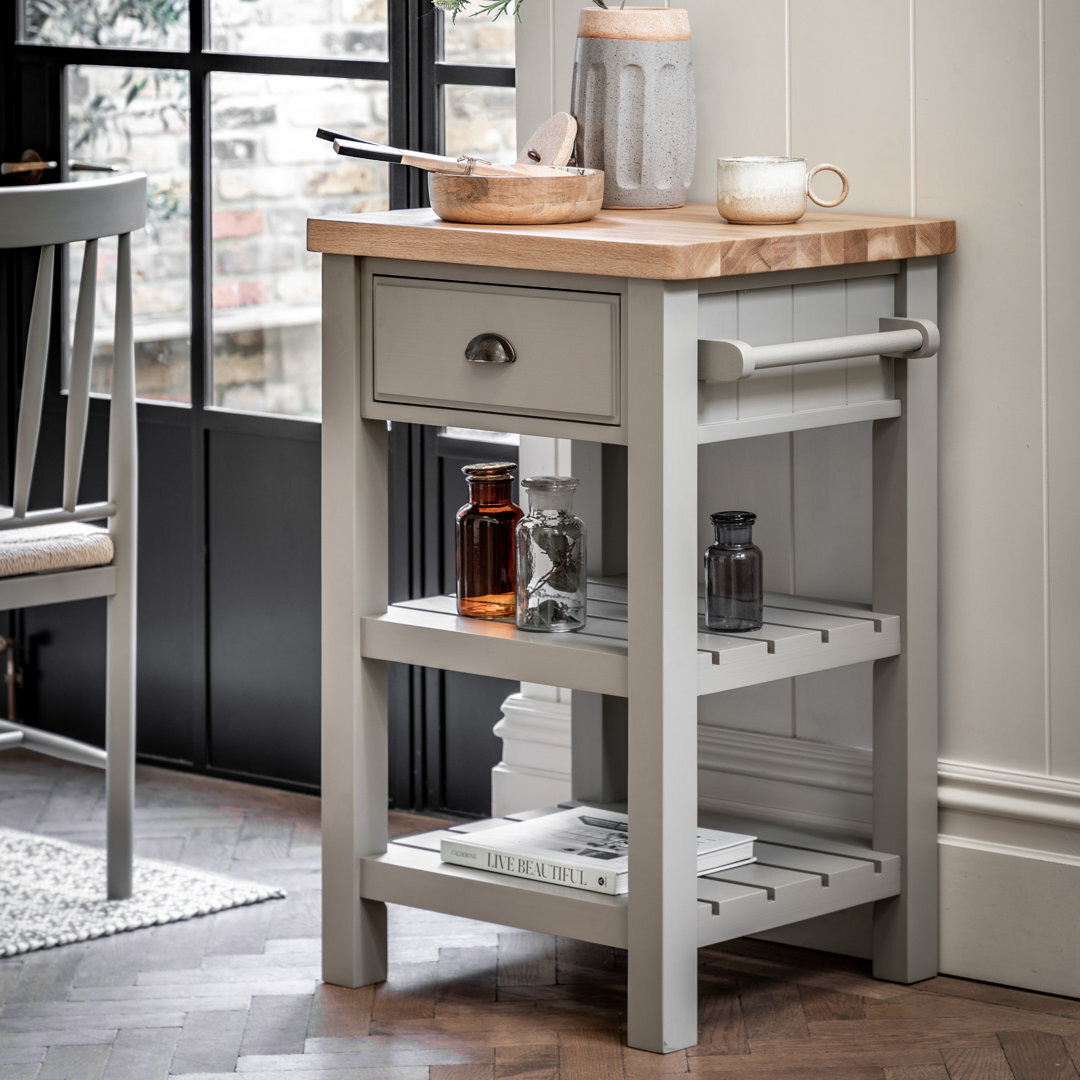 Chenise 60Cm Wide Butcher Block with Solid Wood Top by Wayfair