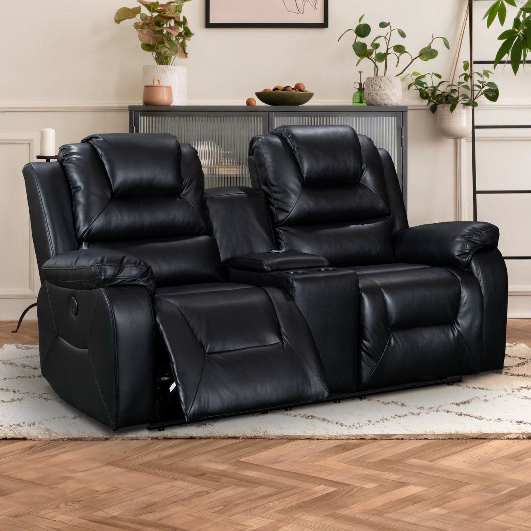Advit Vegan Leather Electric Reclining 2 Seater Sofa by Wayfair ...