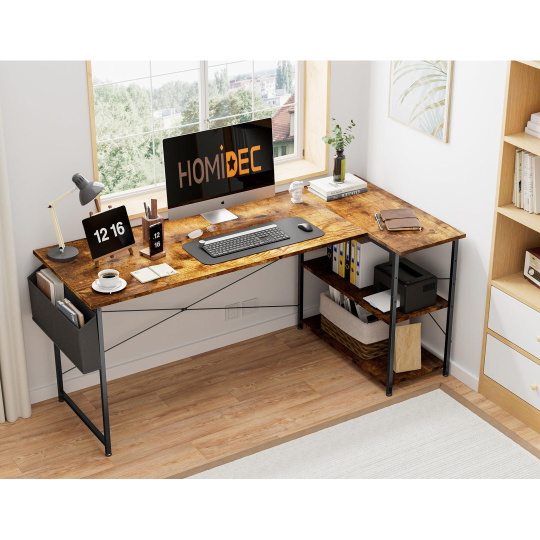 Annay 160cm W L-Shaped Writing Desk by Wayfair | ufurnish.com