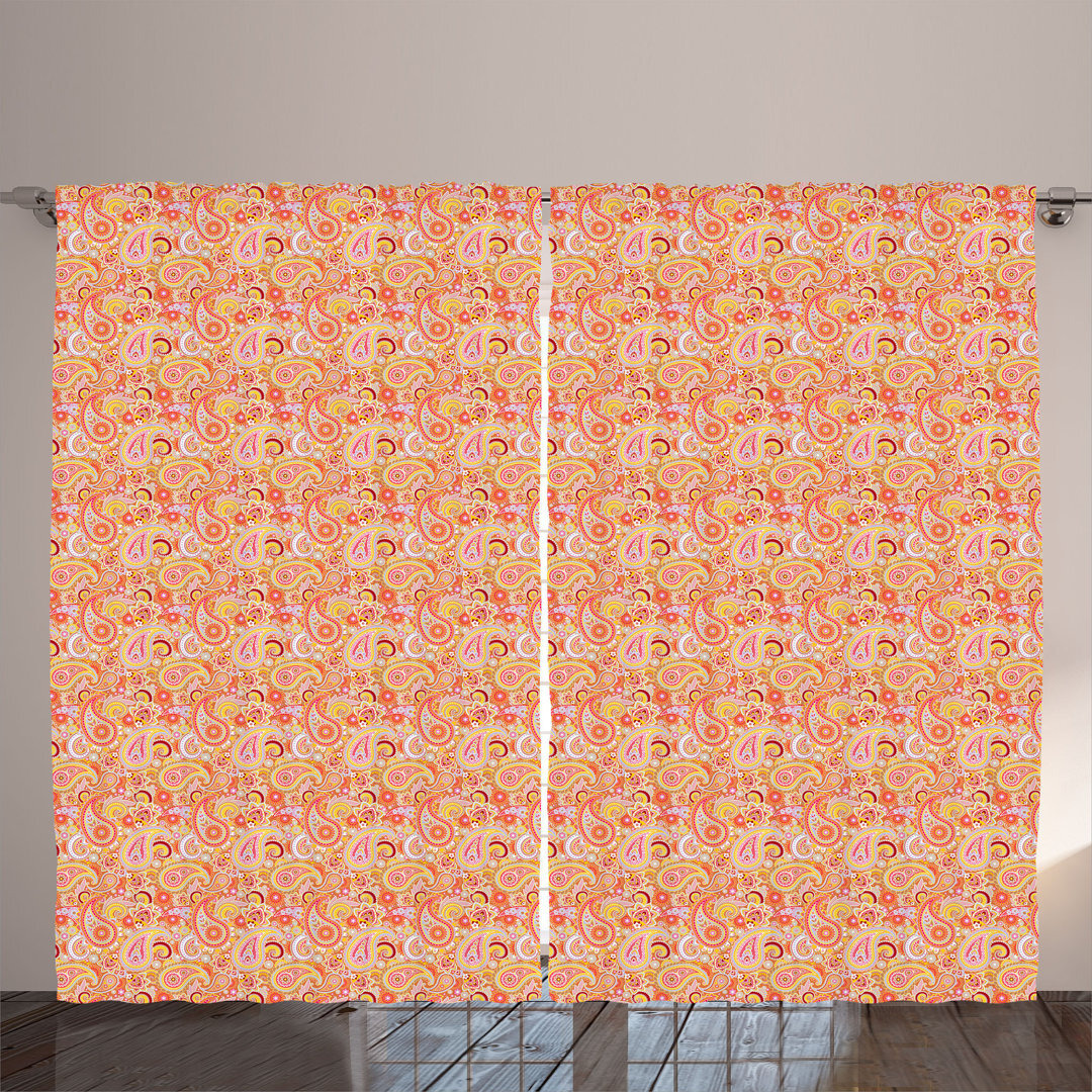 Polyester Standard Rod Pocket Curtain Pair by Wayfair