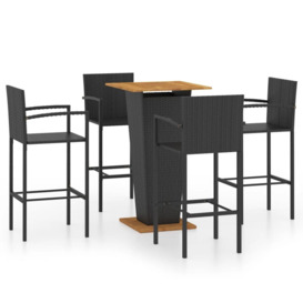 Square 4 - Person 60Cm Long Bar Height Dining Set