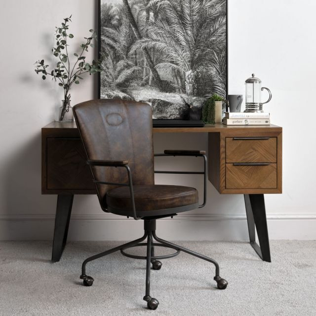 Hardy Office Chair - Dark Brown