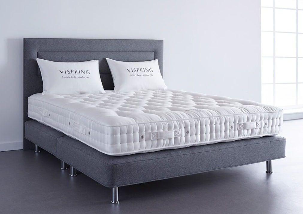 Vispring De Luxe Divan Base Only - Emperor 202 x 200cm - 6ft 6inches - Low Divan - 25cm By And So To Bed