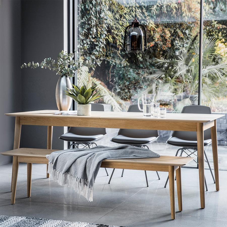 Milano Extending Oak Scandi Dining Table by Olivia’s