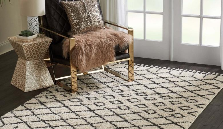 Moroccan Shaggy Rug Natural By Dunelm