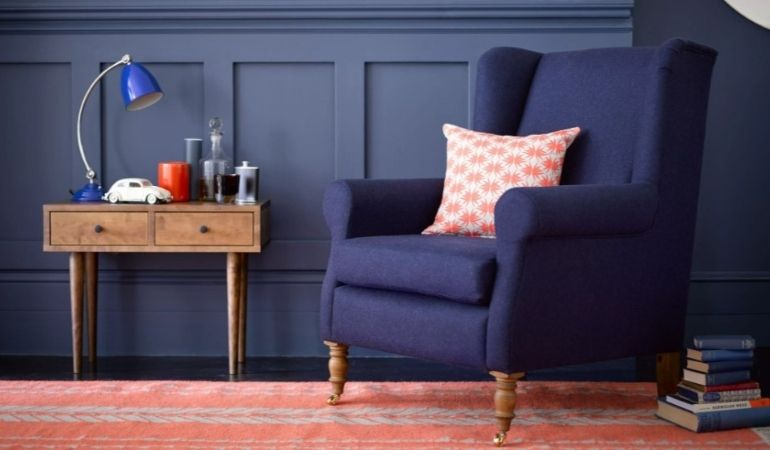 Duke Armchair in Holkham Norfolk Cotton By Sofa.com