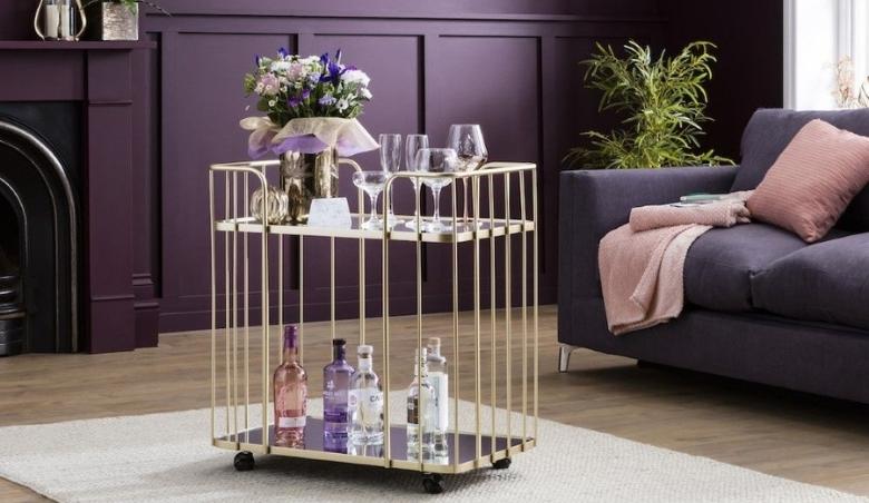 Mimosa Bronze Drinks Trolley by Perch & Parrow