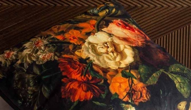 Summer Flowers Velvet Cushion by Rockett St George