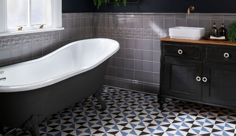 Victorian bathroom tiles by Topps Tiles