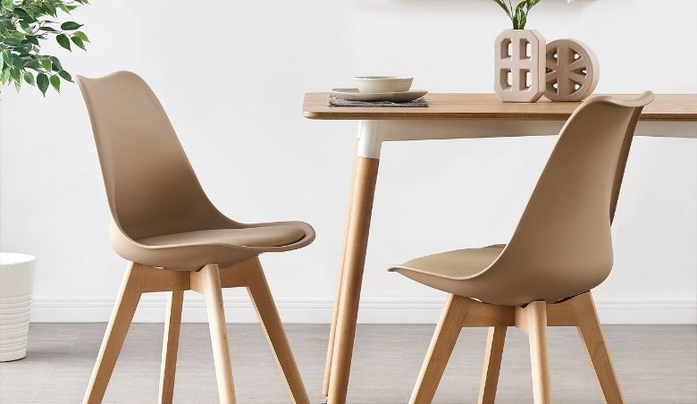 Jamie Tulip Dining Chair in Vanilla by PN Home